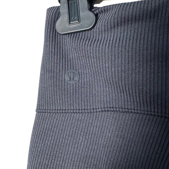 Lululemon Ribbed Softstreme Zip Flare Pant Black Size 4 - Picture 8 of 10